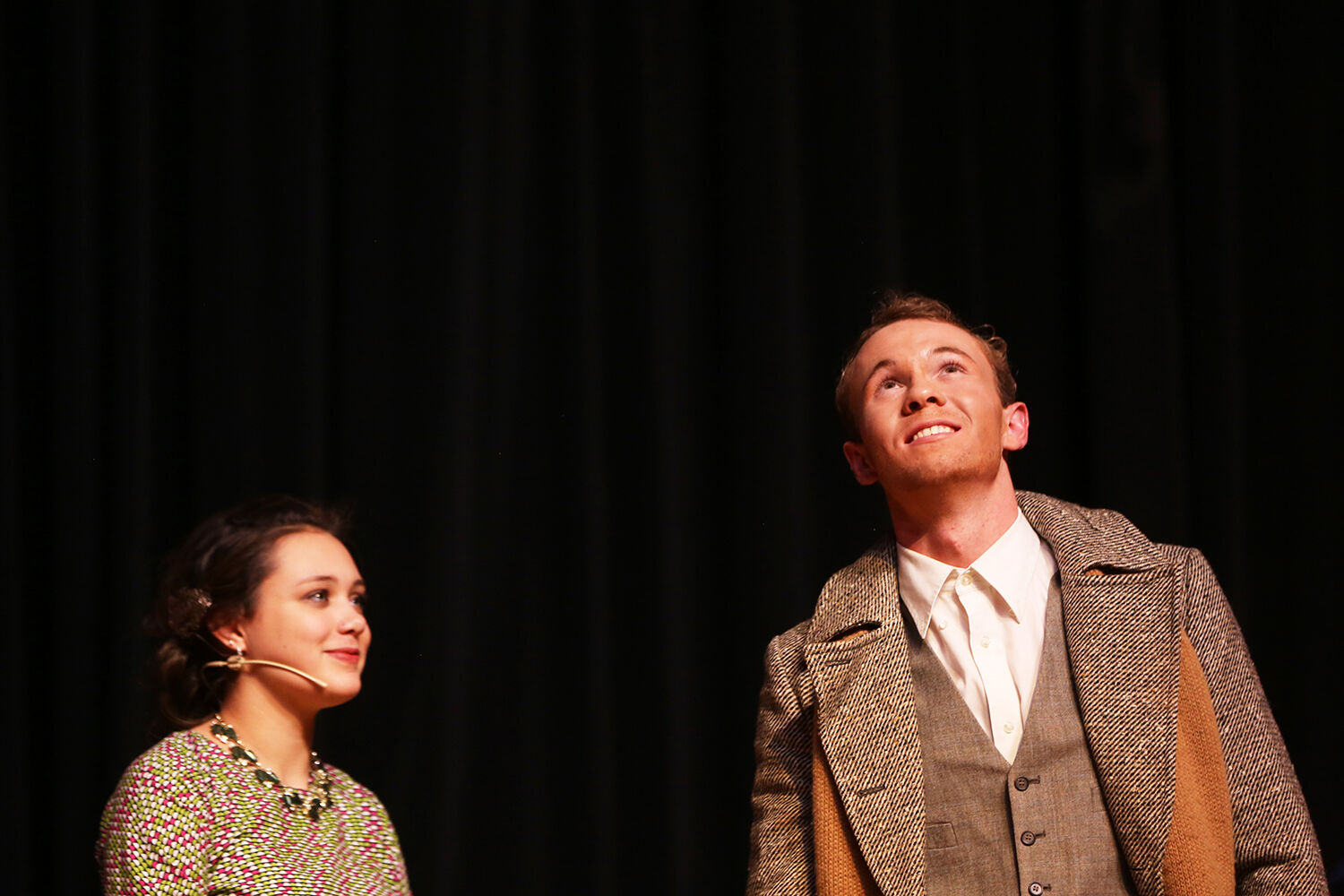 George Bailey looks up to the sky